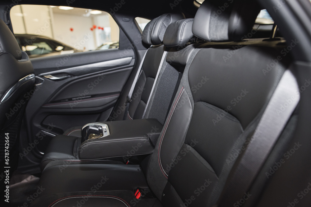 rear seats in the car and cup holder rear seats in the car and cup holder