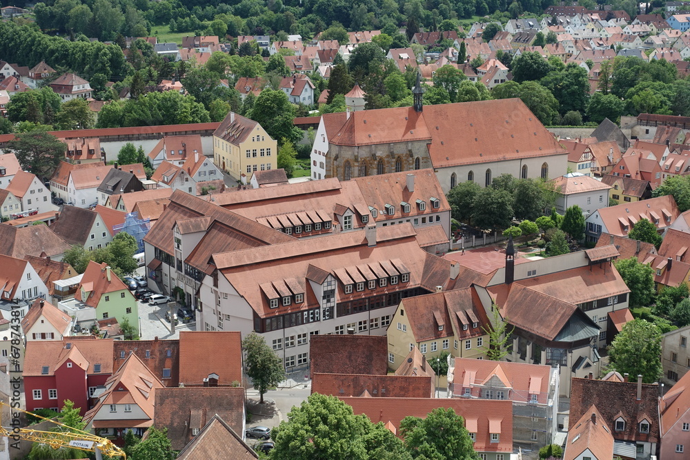 Fototapeta premium Blick vom Daniel in Noerdlingen