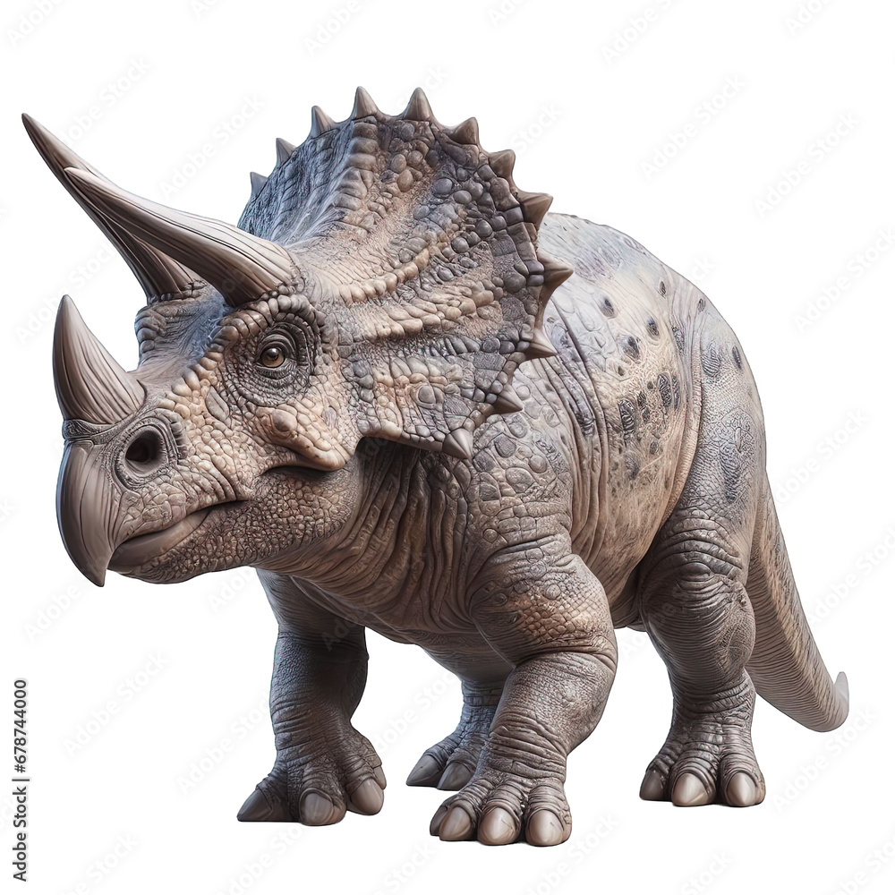 Fototapeta premium Triceratops isolated on white