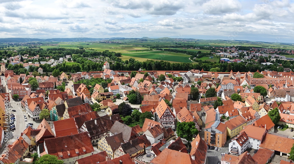 Naklejka premium Blick vom Daniel in Noerdlingen