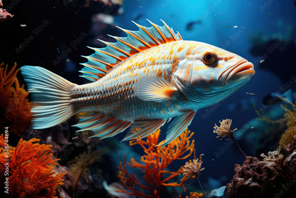 Sea fish under water