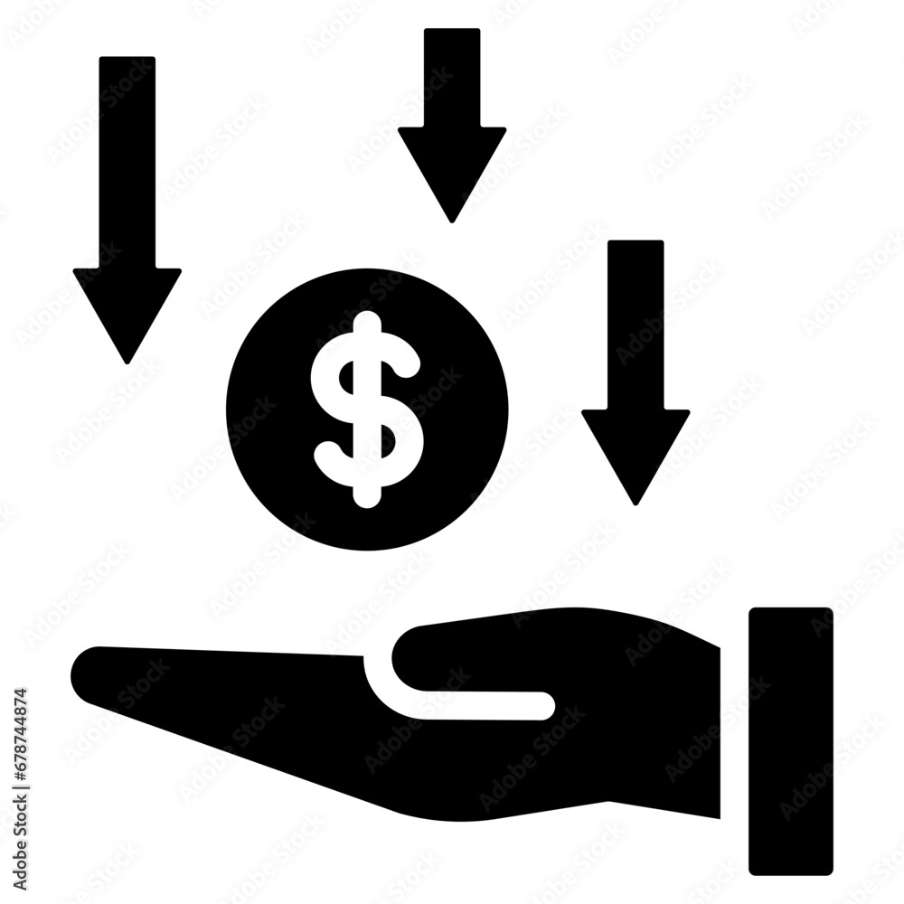 loss glyph style icon