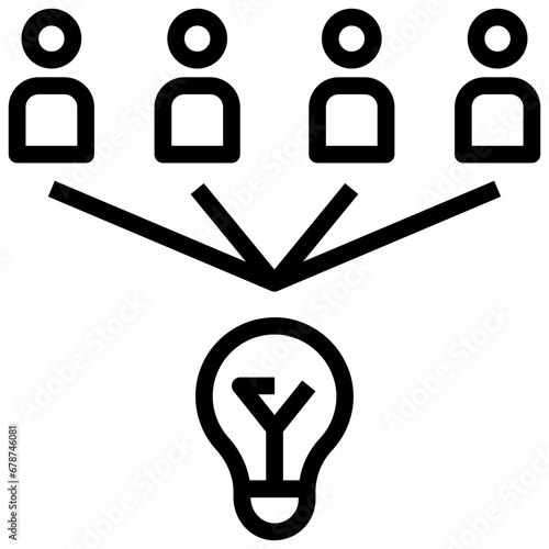 brainstorm outline style icon