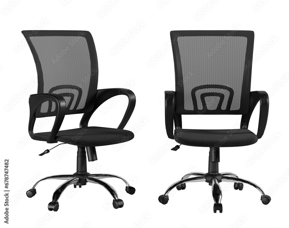 Office chairs isolated or office chair with adjustable armrest. Office chairs isolated or office chair with adjustable armrest.