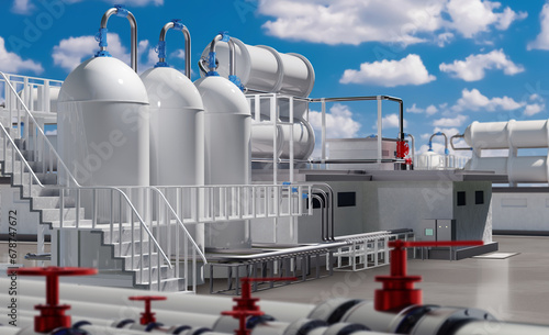 Chemical factory. Exterior ...