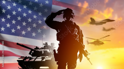 US armed forces. American a...