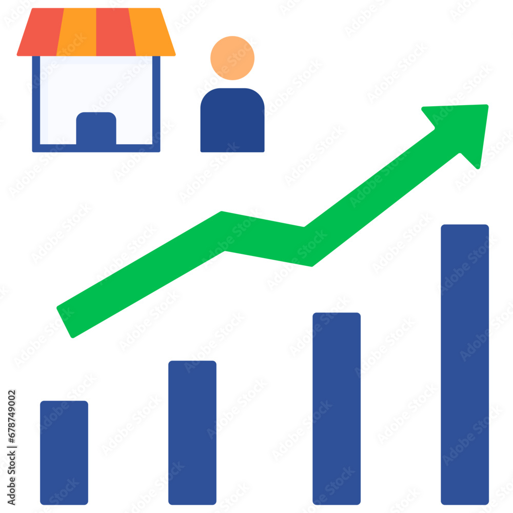 business and finance flat style icon business and finance flat style icon