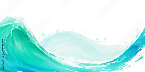 Transparent abstract soft blue and green abstract water color ocean wave texture background. Banner Graphic Resource as background for ocean wave and water wave abstract graphics	