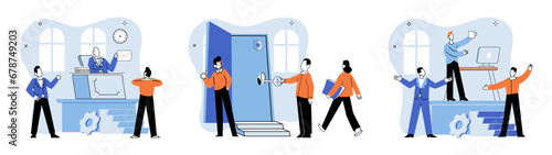 Working together. Vector illustration. Professional development programs promote collaboration and knowledge sharing Community engagement initiatives foster collaboration and positive social impact