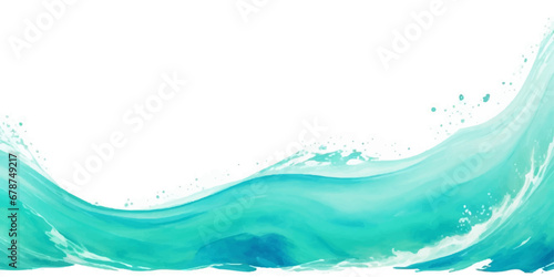 Transparent abstract soft blue and green abstract water color ocean wave texture background. Banner Graphic Resource as background for ocean wave and water wave abstract graphics 