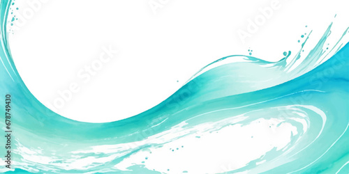 Transparent abstract soft blue and green abstract water color ocean wave texture background. Banner Graphic Resource as background for ocean wave and water wave abstract graphics	