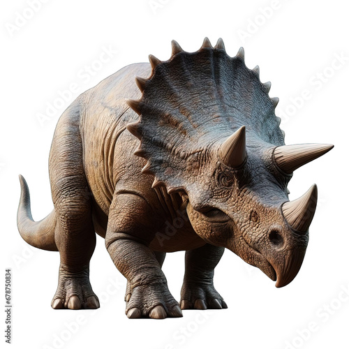 triceratops isolated on white © Ariestia