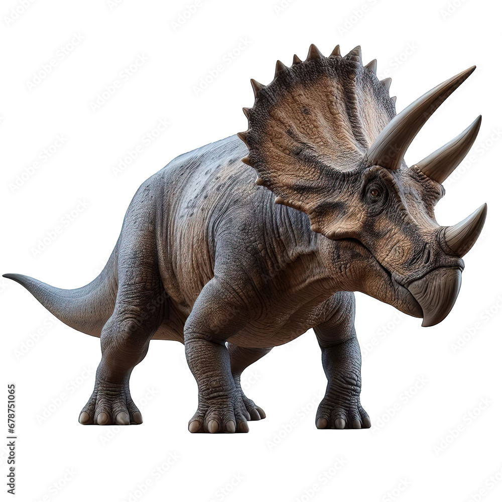 Obraz premium triceratops isolated on white