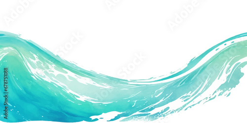 Transparent abstract soft blue and green abstract water color ocean wave texture background. Banner Graphic Resource as background for ocean wave and water wave abstract graphics	