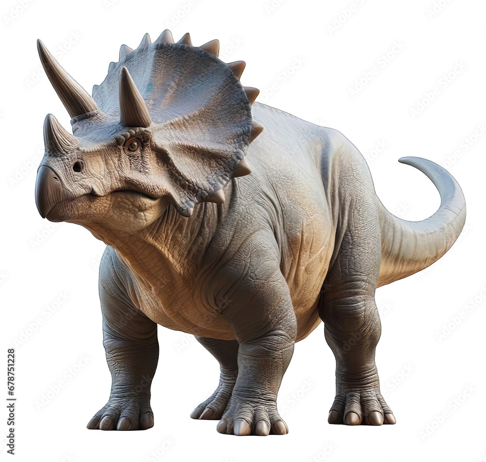 Fototapeta premium triceratops isolated on white