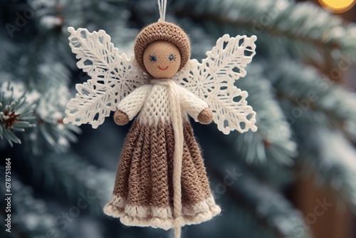 Handmade Christmas decoration angel delicate poster