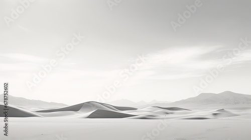  a black and white photo of a desert landscape with mountains in the distance and a lone tree in the foreground with a cloudy sky in the middle of the foreground.