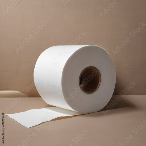 White toilet paper rolls