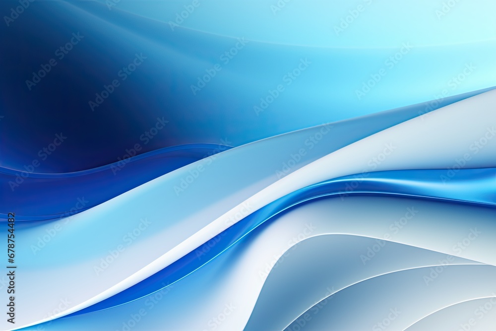Abstract blue waves with a smooth, flowing design. Abstract blue waves with a smooth, flowing design.