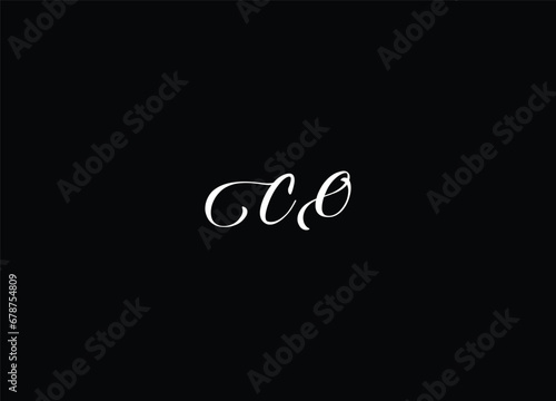 CO creative logo design and monogram logo photo