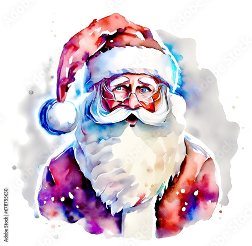Namalowany Święty Mikołaj ilustracja