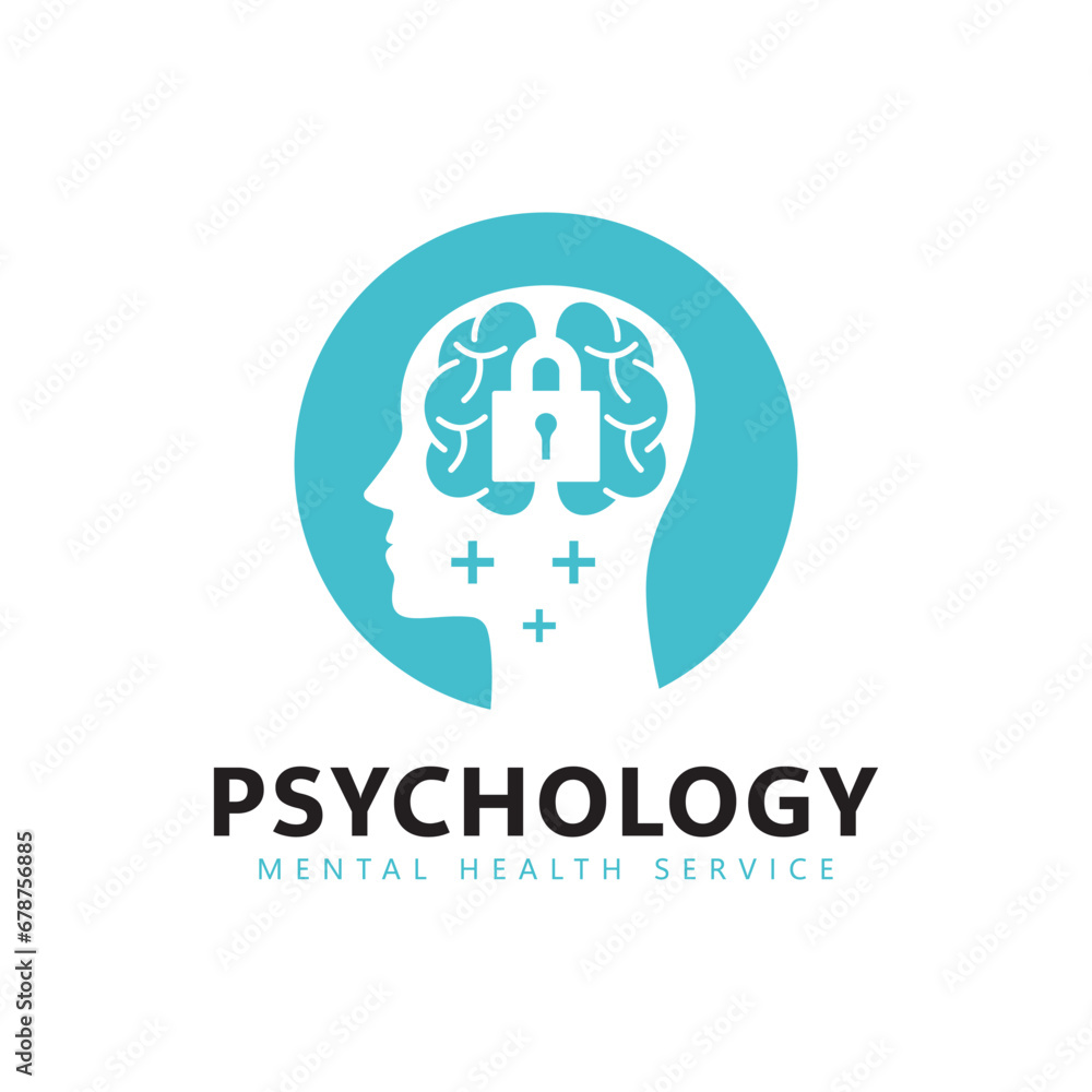 Mental health. Mind therapy psychology logo design Mental health. Mind therapy psychology logo design