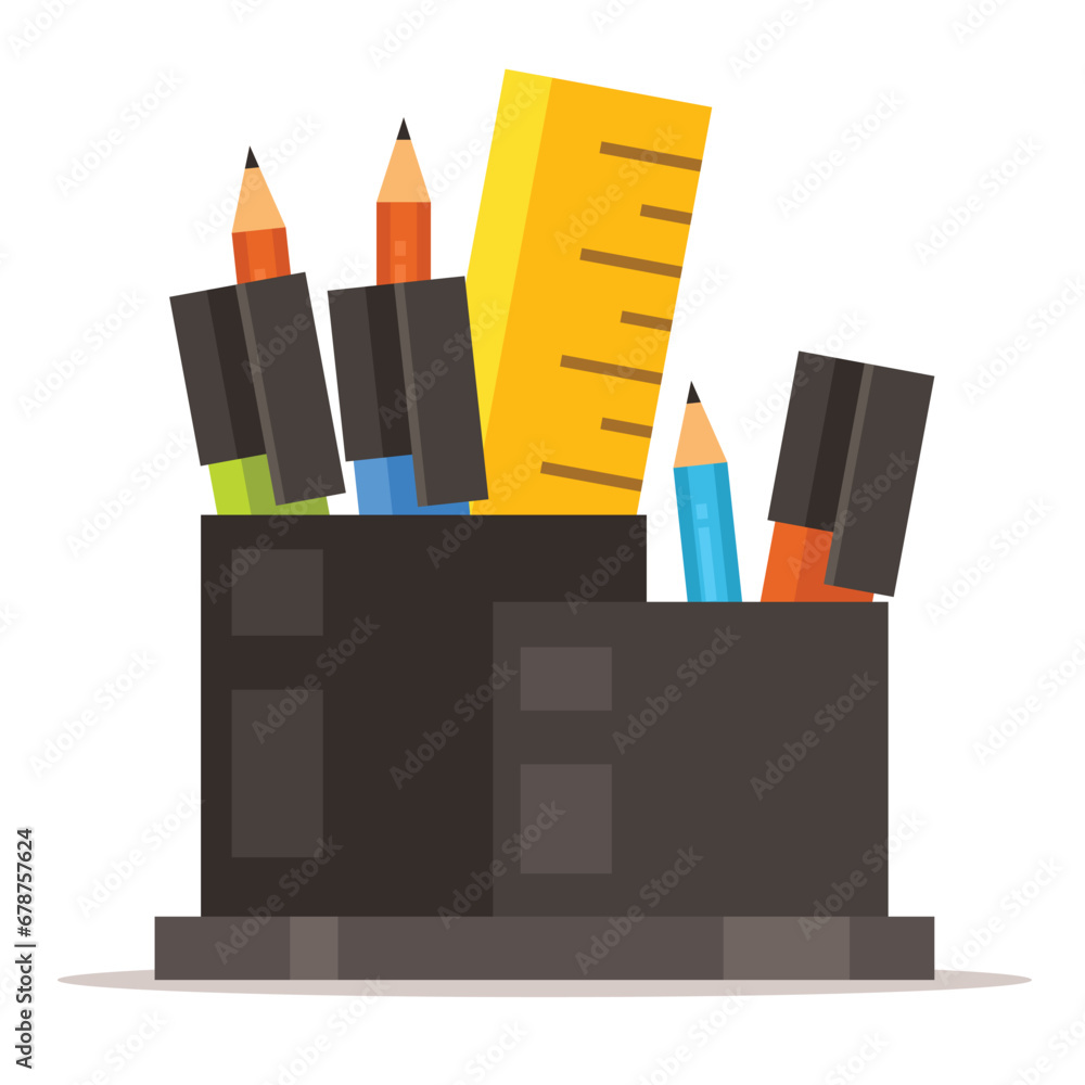 Equipment for office work within the company, business tools, computers, calculators and notepads, pens, work calendars Equipment for office work within the company, business tools, computers, calculators and notepads, pens, work calendars