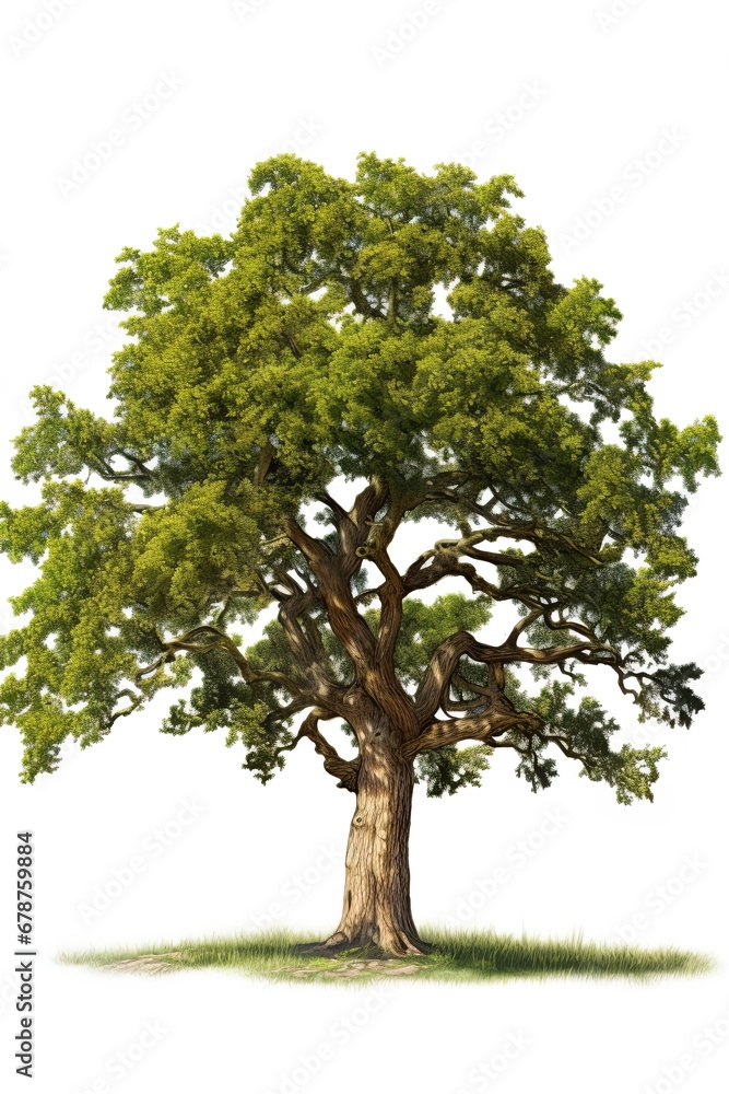 Obraz premium Tree isolated on white background. Ai Generative