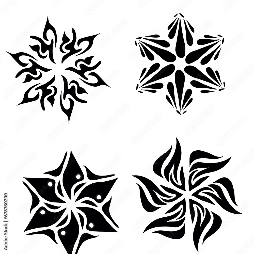 a pattern like a tattoo, four elements, abstract, symbol a pattern like a tattoo, four elements, abstract, symbol