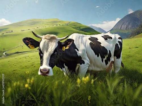 cow in the field