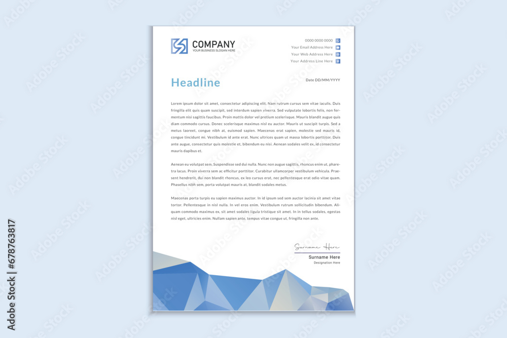 Letterhead design for corporate business Letterhead design for corporate business