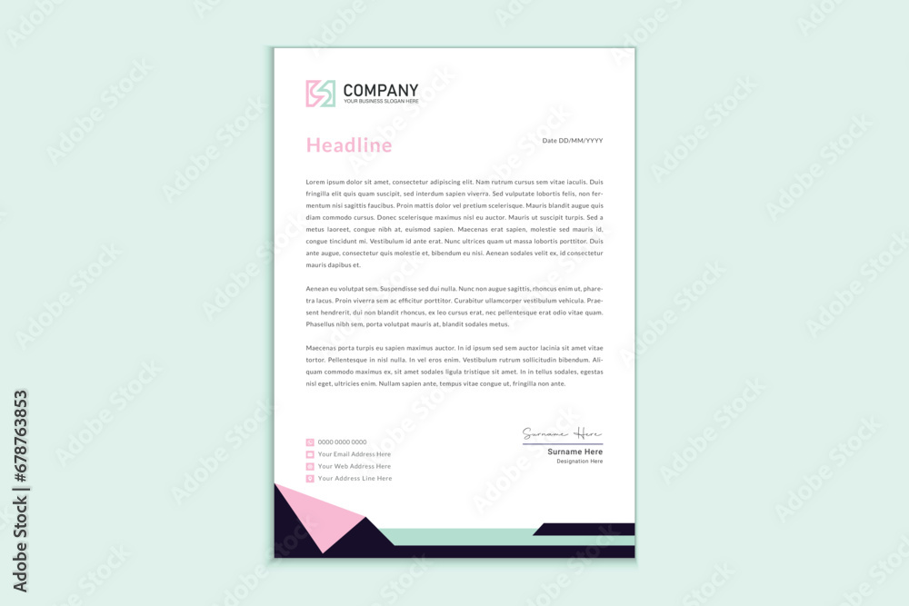 Letterhead design for corporate business Letterhead design for corporate business