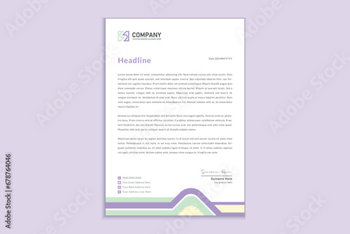 Letterhead design for corporate business