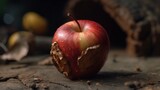 Timelapse of apple decaying.Generative AI