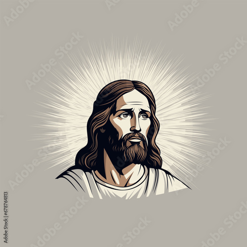Portrait of Jesus Christ, deep sense of divinity and wisdom.