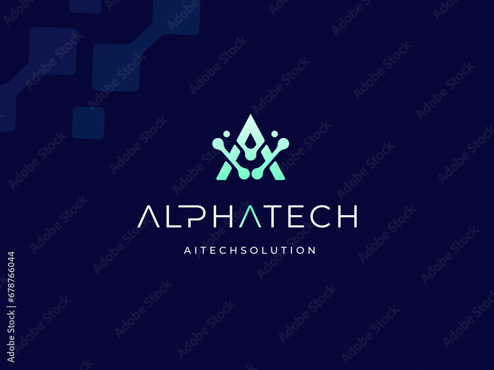 Modern Initial Letter A Algorithm Authentication Analytic Access Adaptive with Digital Data Pixel Technology logo design Modern Initial Letter A Algorithm Authentication Analytic Access Adaptive with Digital Data Pixel Technology logo design