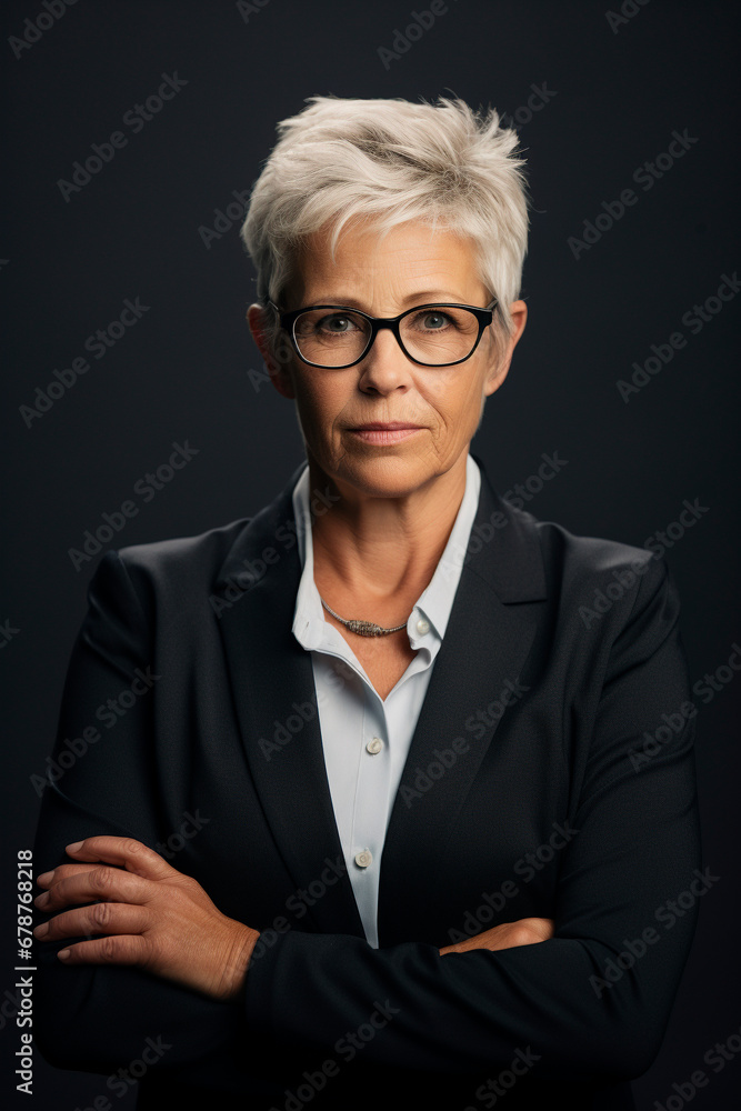 Middle aged SEO business woman portrait. Middle aged SEO business woman portrait.