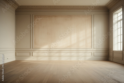 empty room with wooden floor © Arash