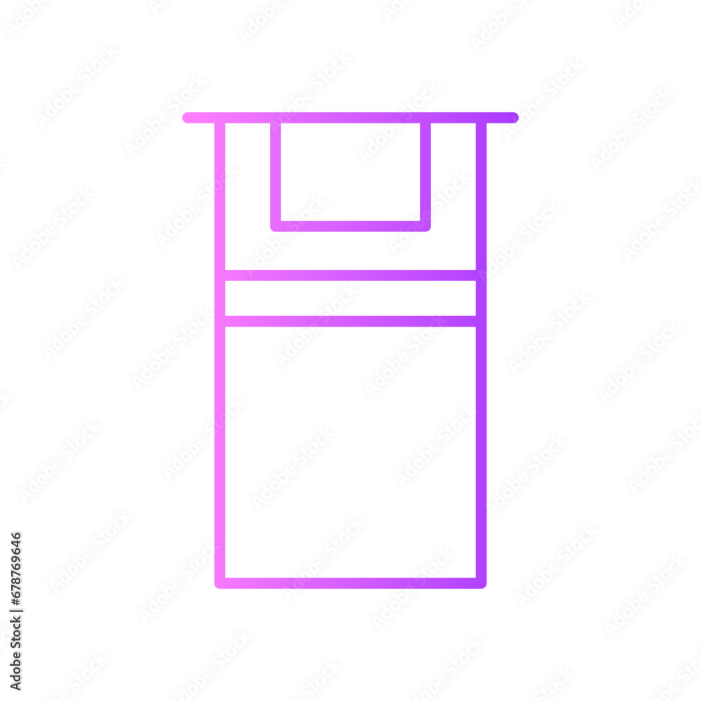 bed gradient icon bed gradient icon