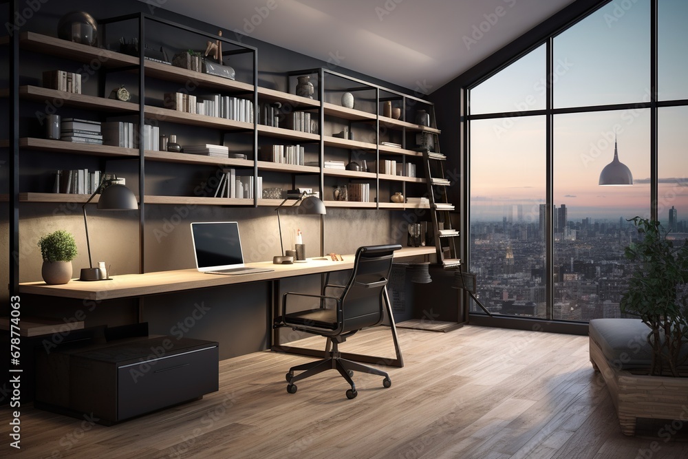Contemporary office spaces, stylish and functional.