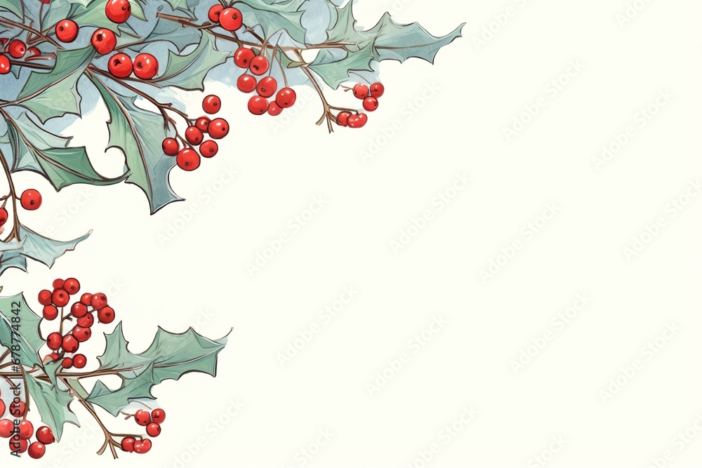 Festive Holly: Season's Berry Elegance