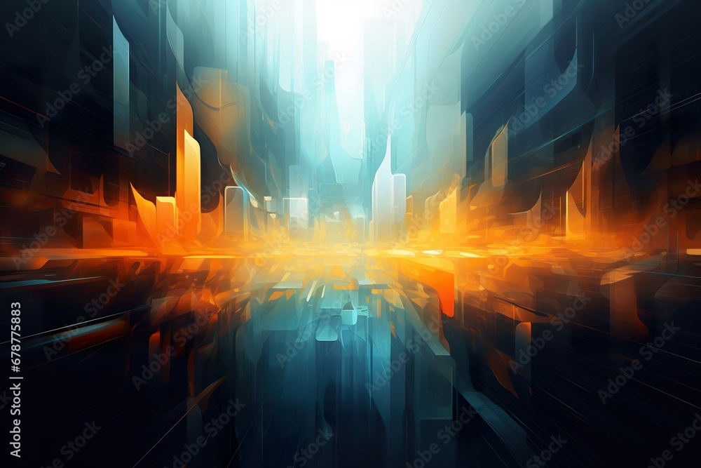 Futuristic digital abstract background, perfect for tech concept.