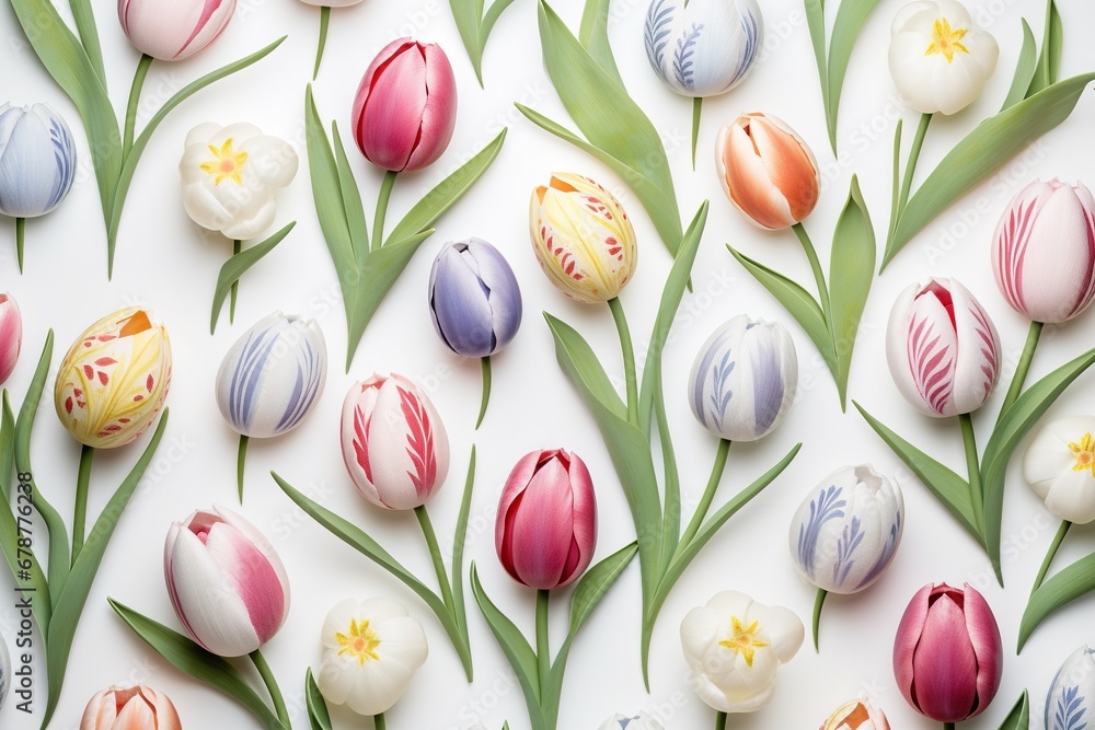 Vibrant Tulips: Blooms of Delight Vibrant Tulips: Blooms of Delight