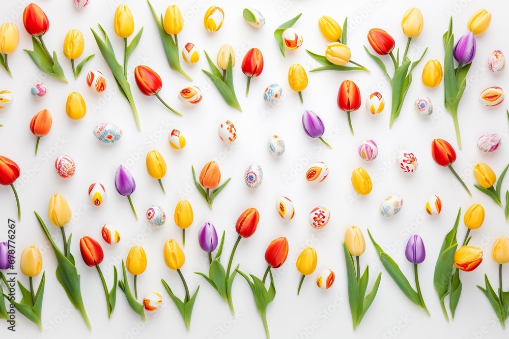 Vibrant Tulips: Blooms of Delight Vibrant Tulips: Blooms of Delight