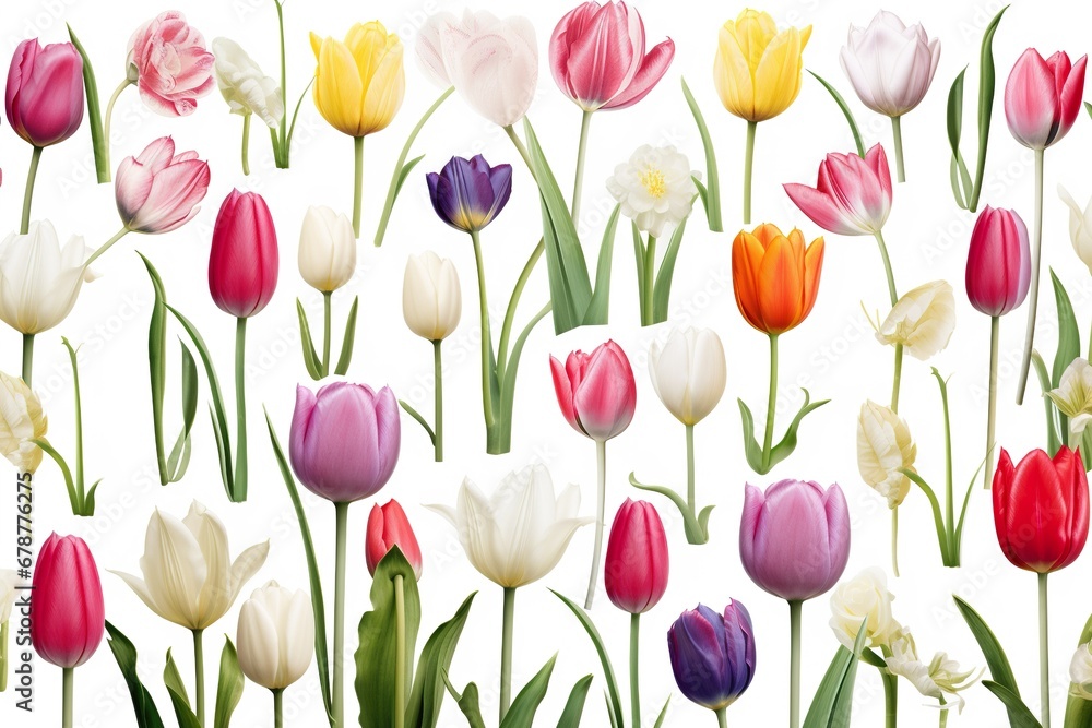 Vibrant Tulips: Blooms of Delight Vibrant Tulips: Blooms of Delight