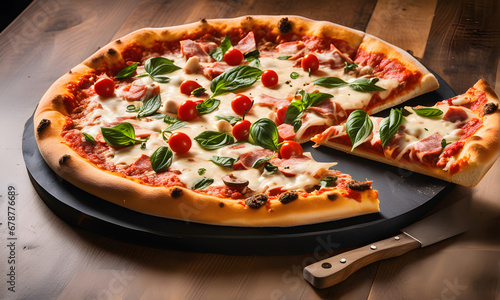 pizza food cheese italian, isolated, dinner meal, tomato salami pepperoni crust mozzarella