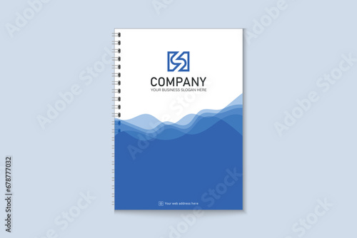 Unique professional colorful  business notebook cover template