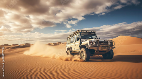 Off-road adventure in the desert