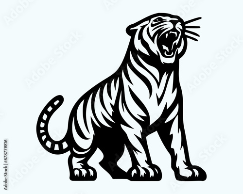 animal, black, brand, business, company, creative, graphic, lion, logo, logo template, minimalist, modern, professional, simple, tiger, unique, wild, yellow © sulman