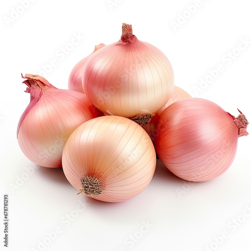 onions isolated on white studio background
